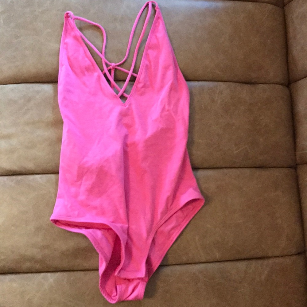 Hot pink bodysuit